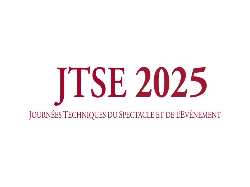 Logo du salon JTSE 2025, Journées Techniques du Spectacle et de l’Événement